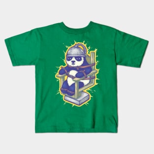 Electric Panda Kids T-Shirt